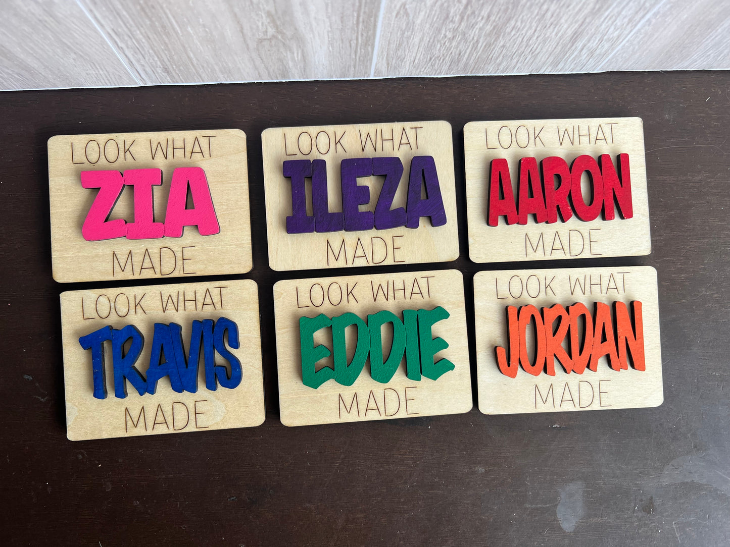 Look What I Made Magnet Children's Artwork Magnet Kids Rustic Kitchen Decor