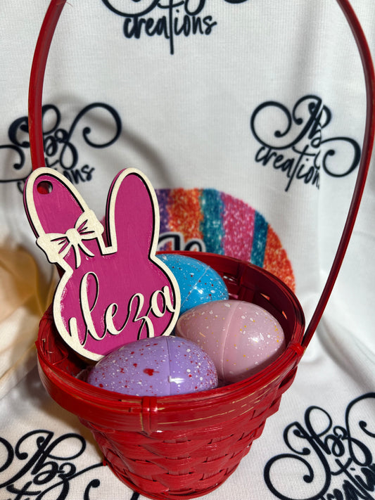 Easter Basket Bunny Tag