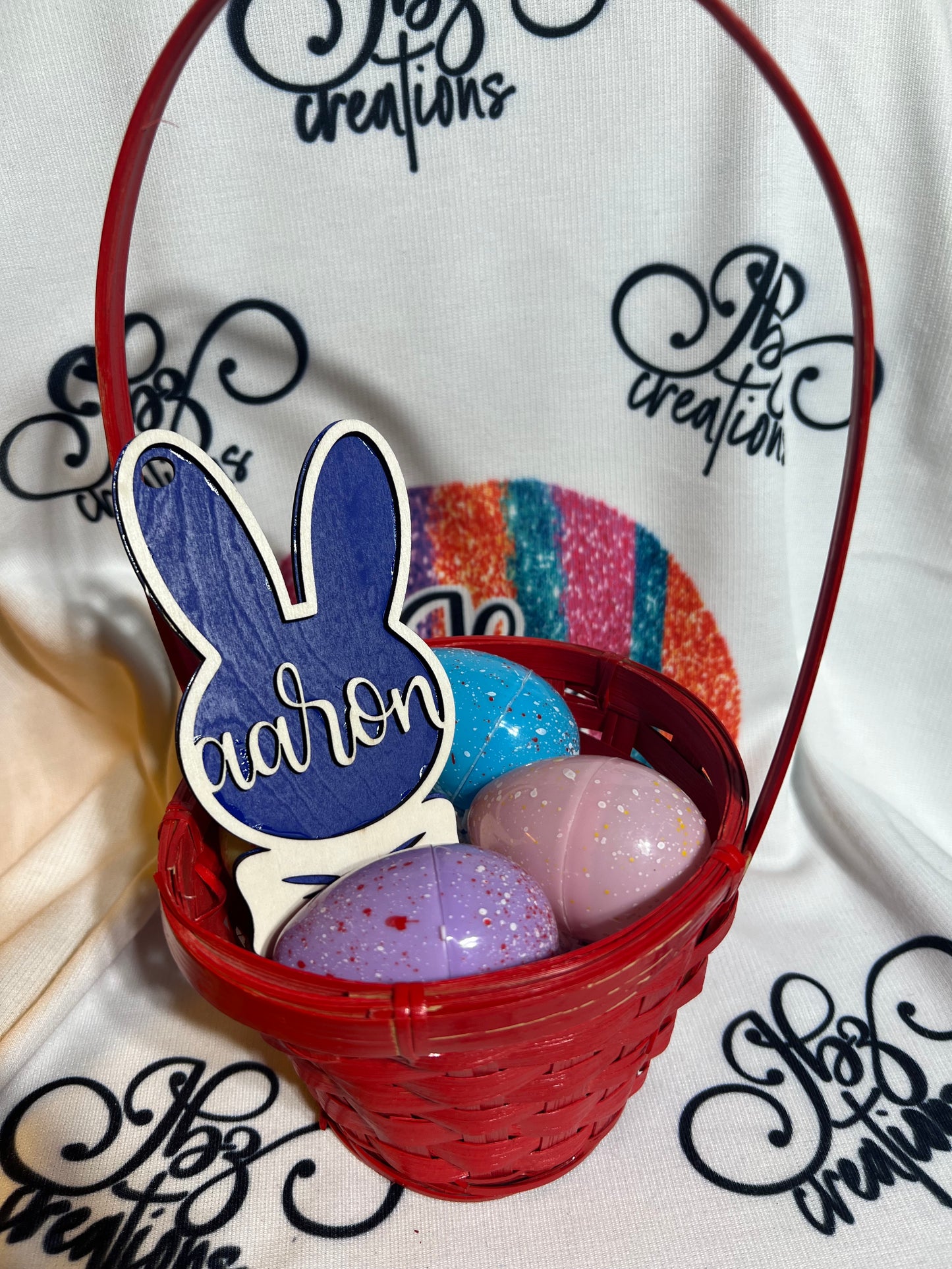 Easter Basket Bunny Tag