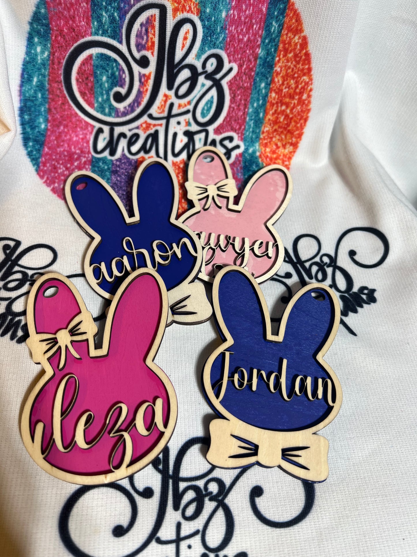 Easter Basket Bunny Tag