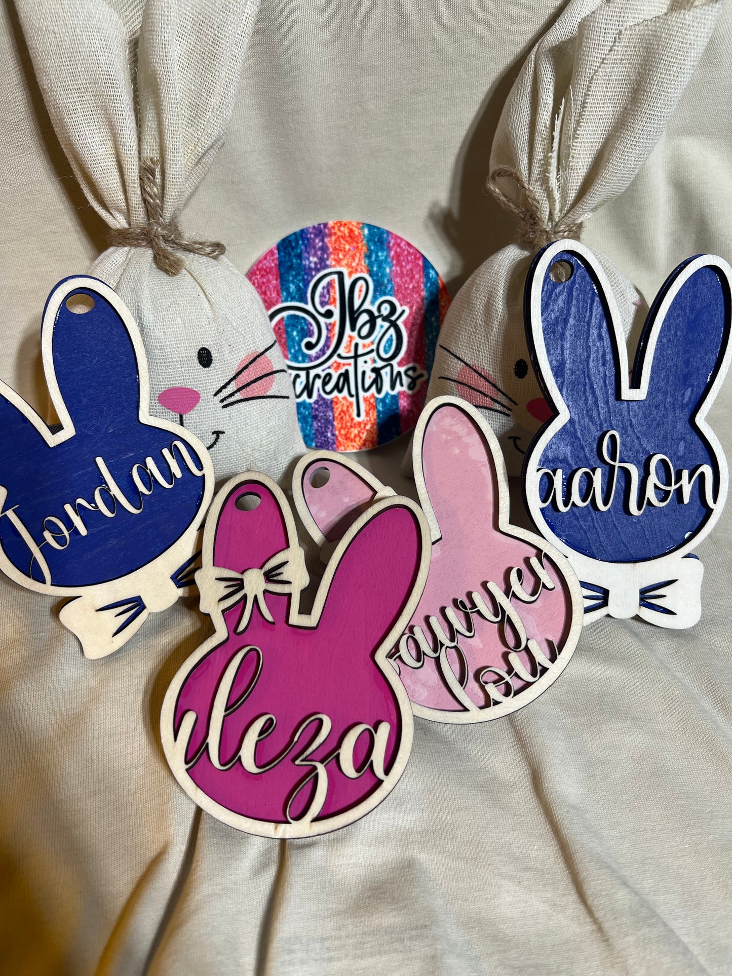 Easter Basket Bunny Tag