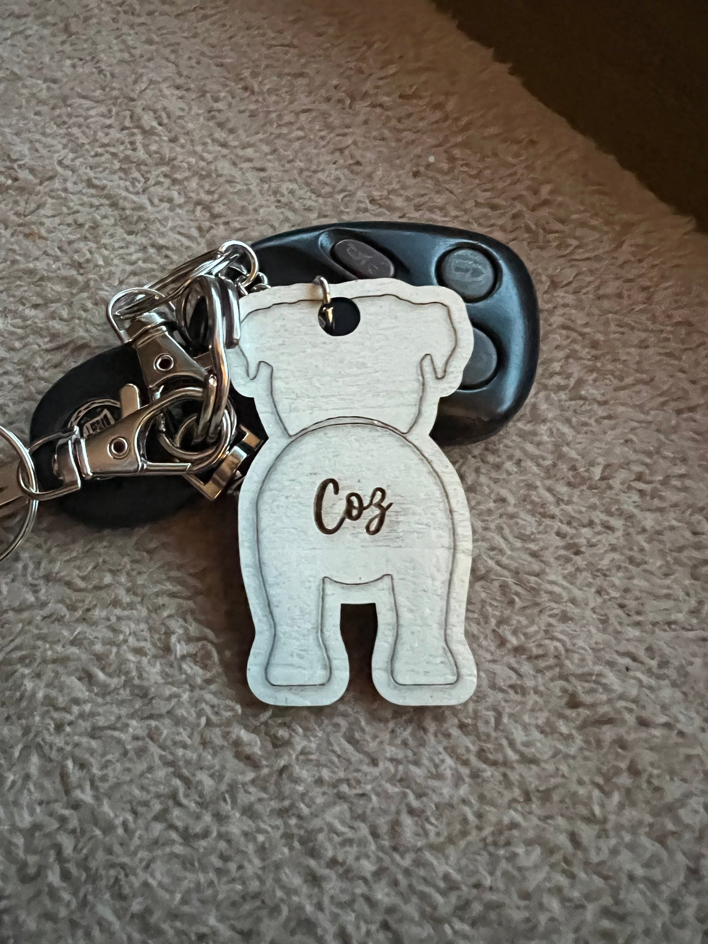 Dog Butt Keychain Cat Butt Keychain Personalized Gift for Pet Lover