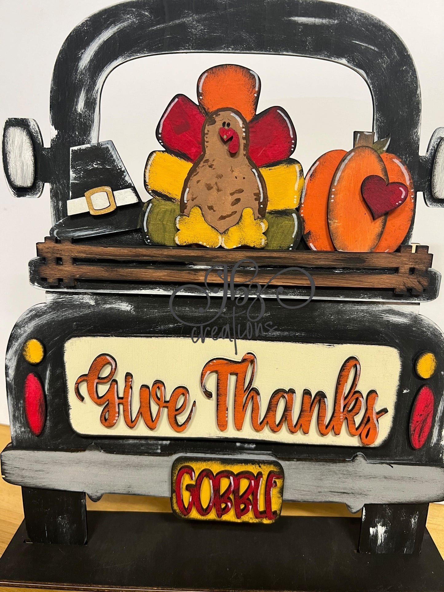 Give Thanks Thanksgiving Interchangeable Truck ADD-ON ONLY Truck Inserts