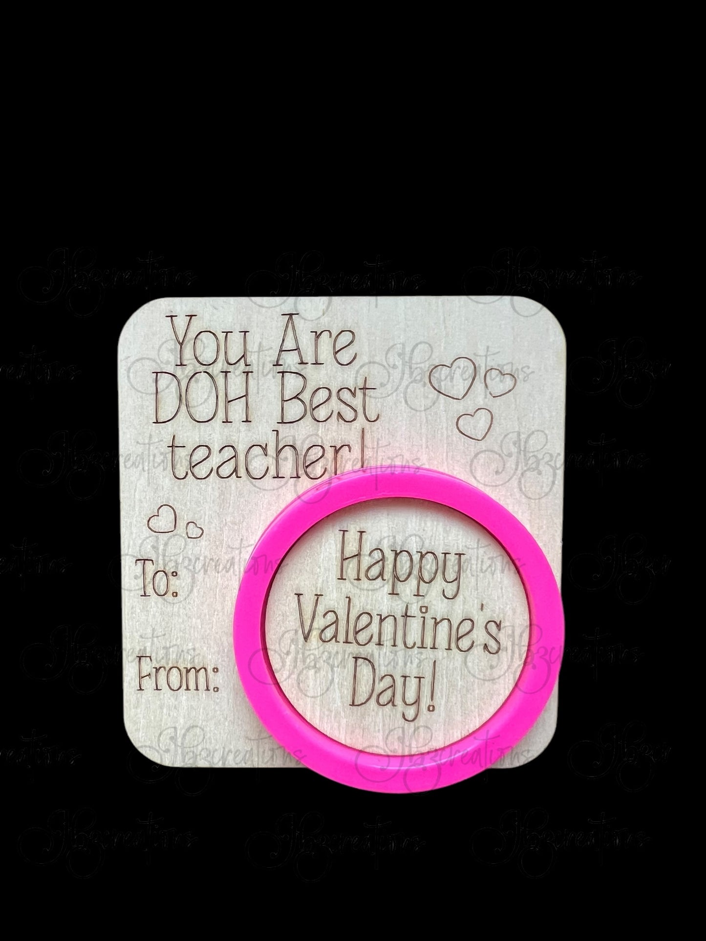 Children’s Play-Doh Valentines Wooden Play-Doh Valentines for Classmates Play-Doh Valentines for friends