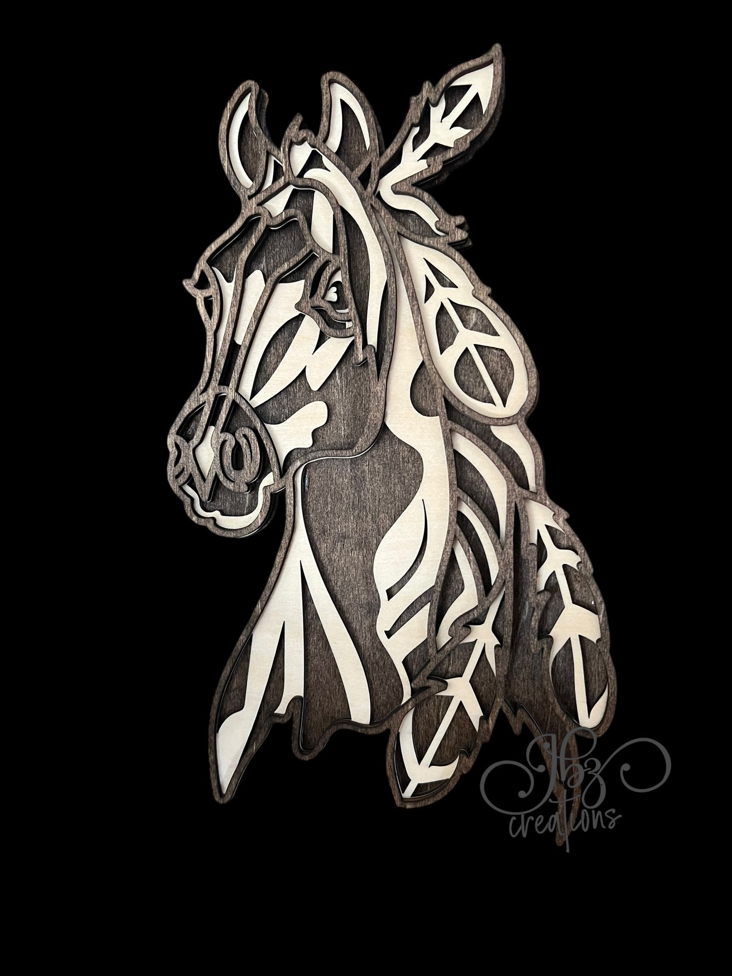 Horse Head Wall Hanging, Unique Gift for Horse Lover, Rustic Country Home Decor