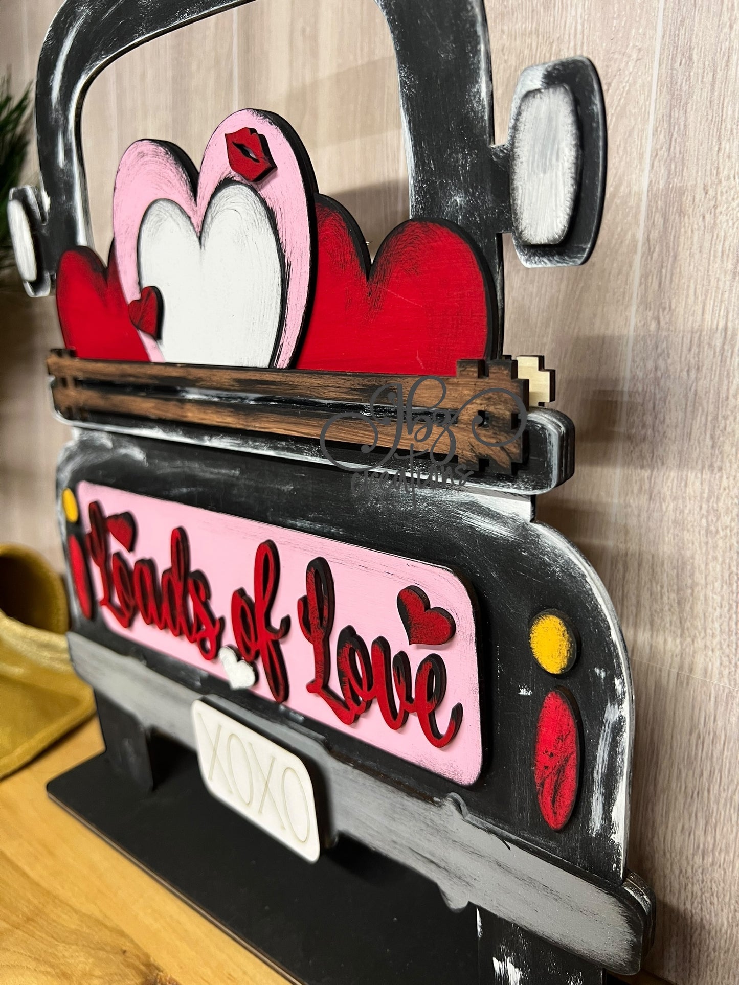 Valentine Heart Truck Inserts Loads of Love Truck Add-on Interchangeable Retro Truck ADD-ON ONLY Truck Inserts