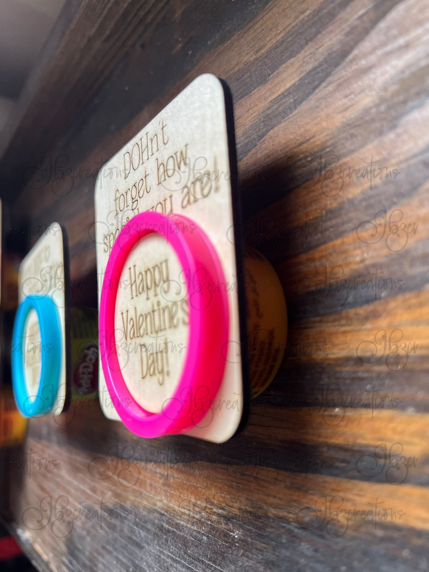 Children’s Play-Doh Valentines Wooden Play-Doh Valentines for Classmates Play-Doh Valentines for friends