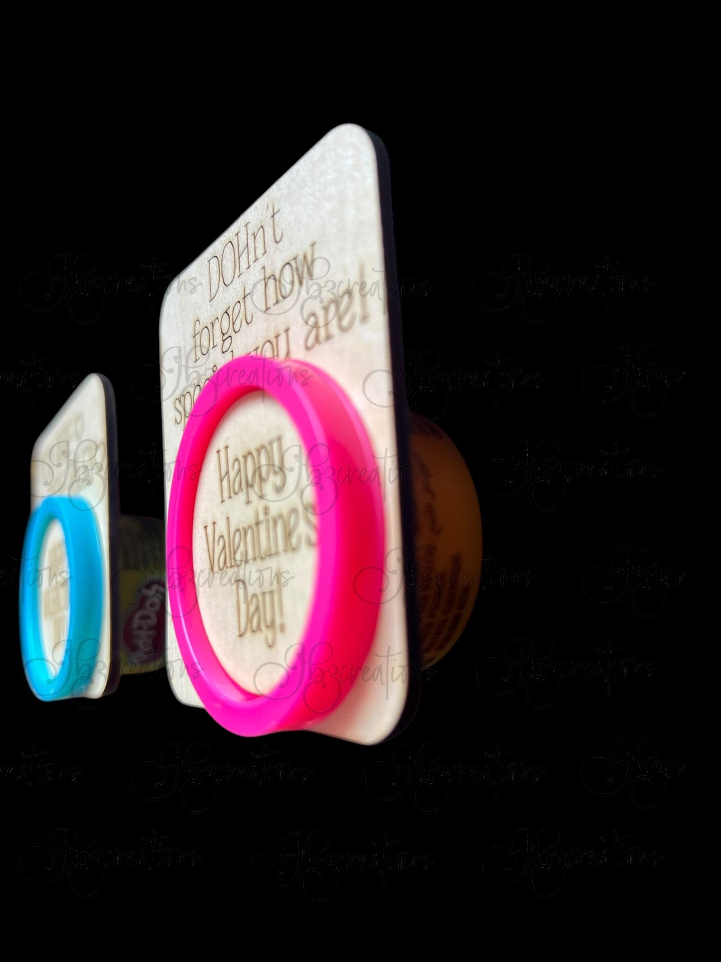 Children’s Play-Doh Valentines Wooden Play-Doh Valentines for Classmates Play-Doh Valentines for friends