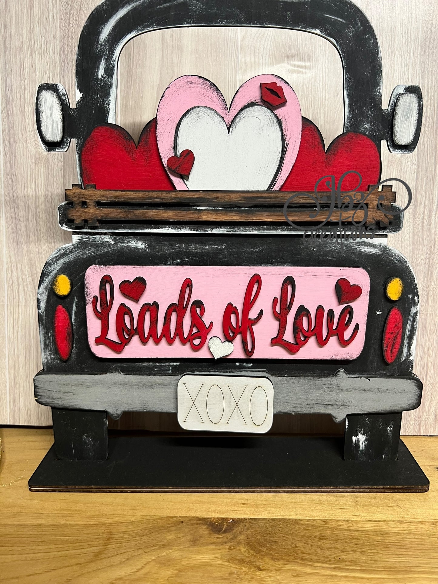 Valentine Heart Truck Inserts Loads of Love Truck Add-on Interchangeable Retro Truck ADD-ON ONLY Truck Inserts