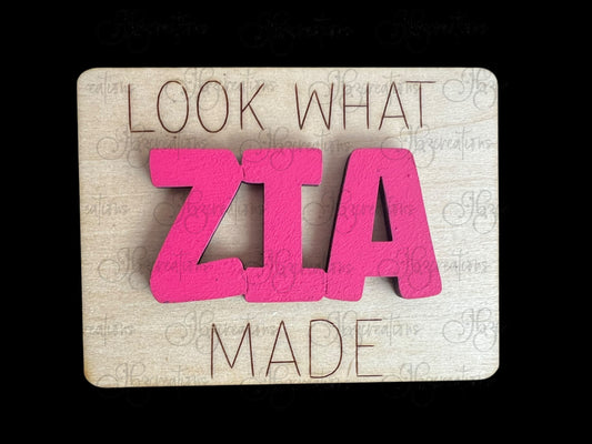 Look What I Made Magnet Children's Artwork Magnet Kids Rustic Kitchen Decor