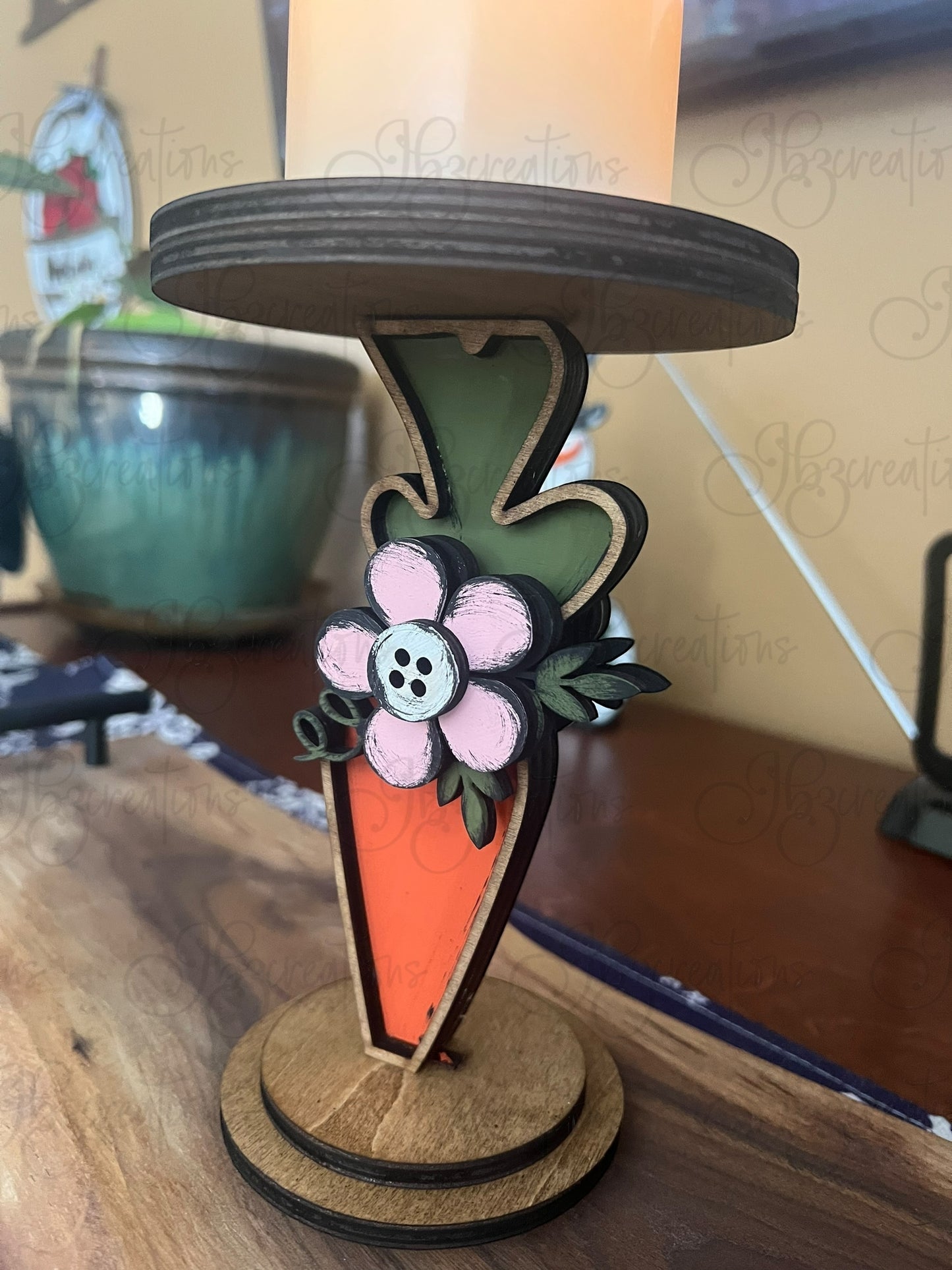 Carrot Candle Holder Easter Theme Home Decor Carrot Home Decor Candle Holder Easter Candle Holder