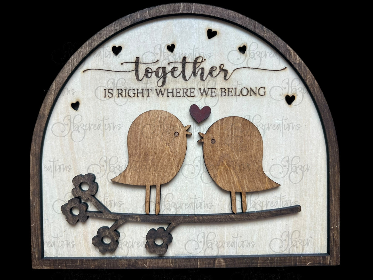 Love Birds Valentine's Love Sign Love Birds Valentine Gift Better Together Anniversary Gift