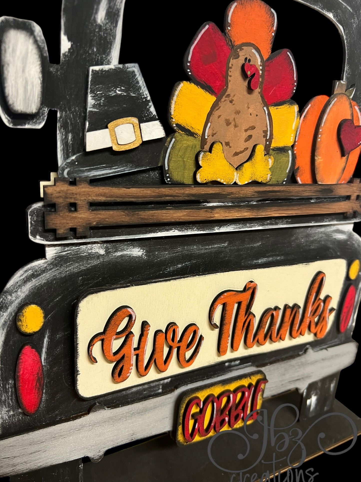 Give Thanks Thanksgiving Interchangeable Truck ADD-ON ONLY Truck Inserts