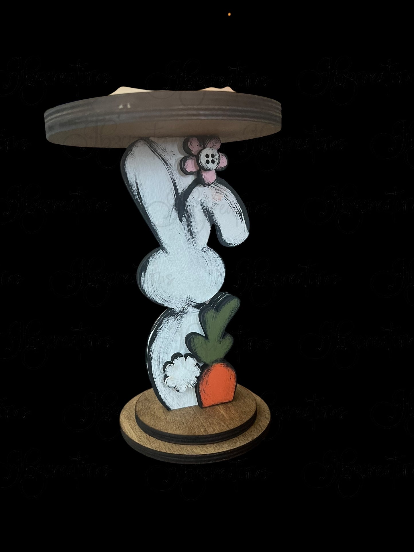 Easter Bunny Candle Holder Easter Theme Home Decor Rabbit Home Decor Candle Holder