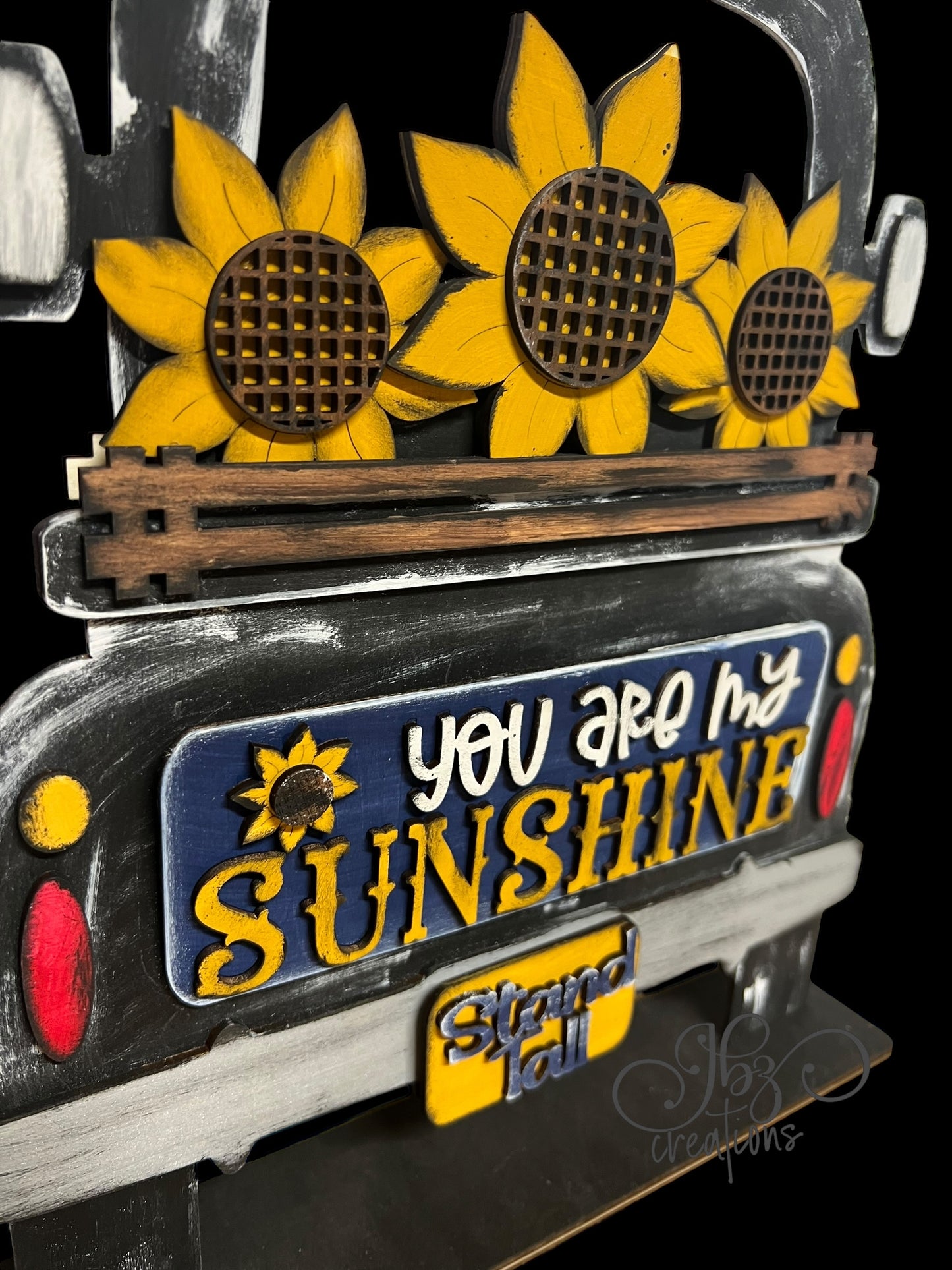 You are my Sunshine Sunflower Interchangeable Retro Truck ADD-ON ONLY Truck Inserts