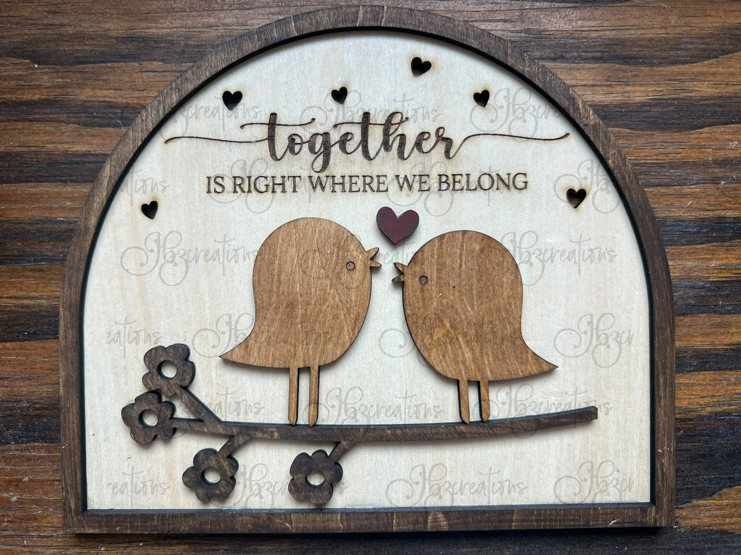 Love Birds Valentine's Love Sign Love Birds Valentine Gift Better Together Anniversary Gift