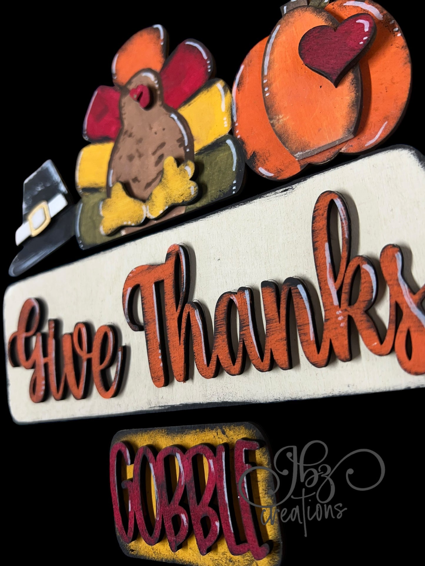 Give Thanks Thanksgiving Interchangeable Truck ADD-ON ONLY Truck Inserts