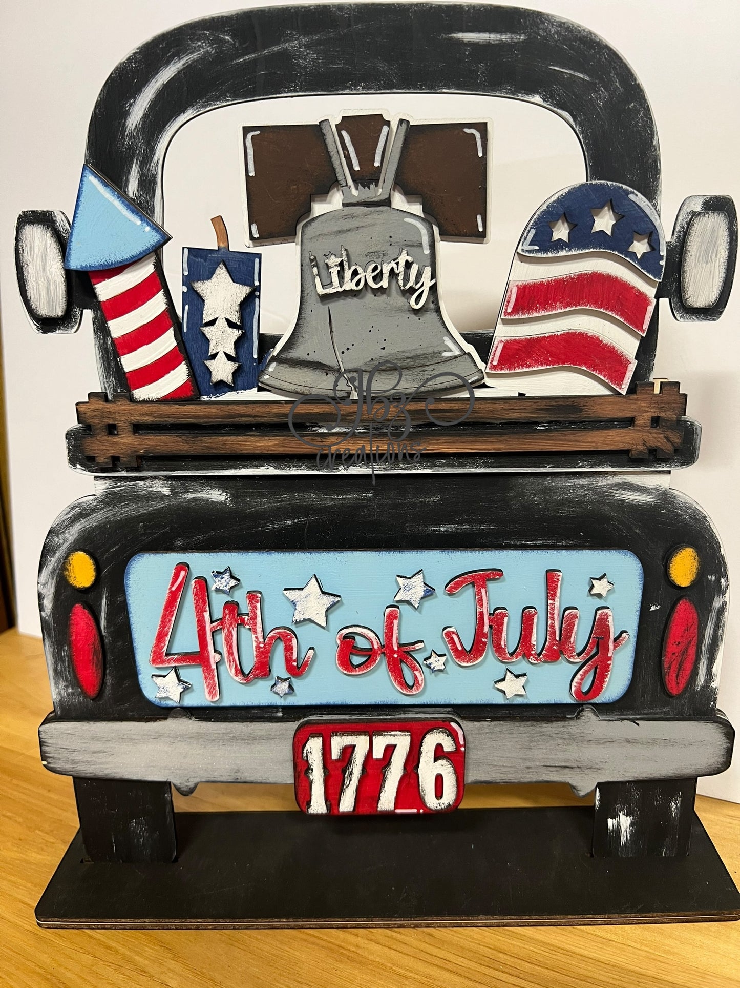 4th of July Interchangeable Retro Truck ADD-ON ONLY Truck Inserts