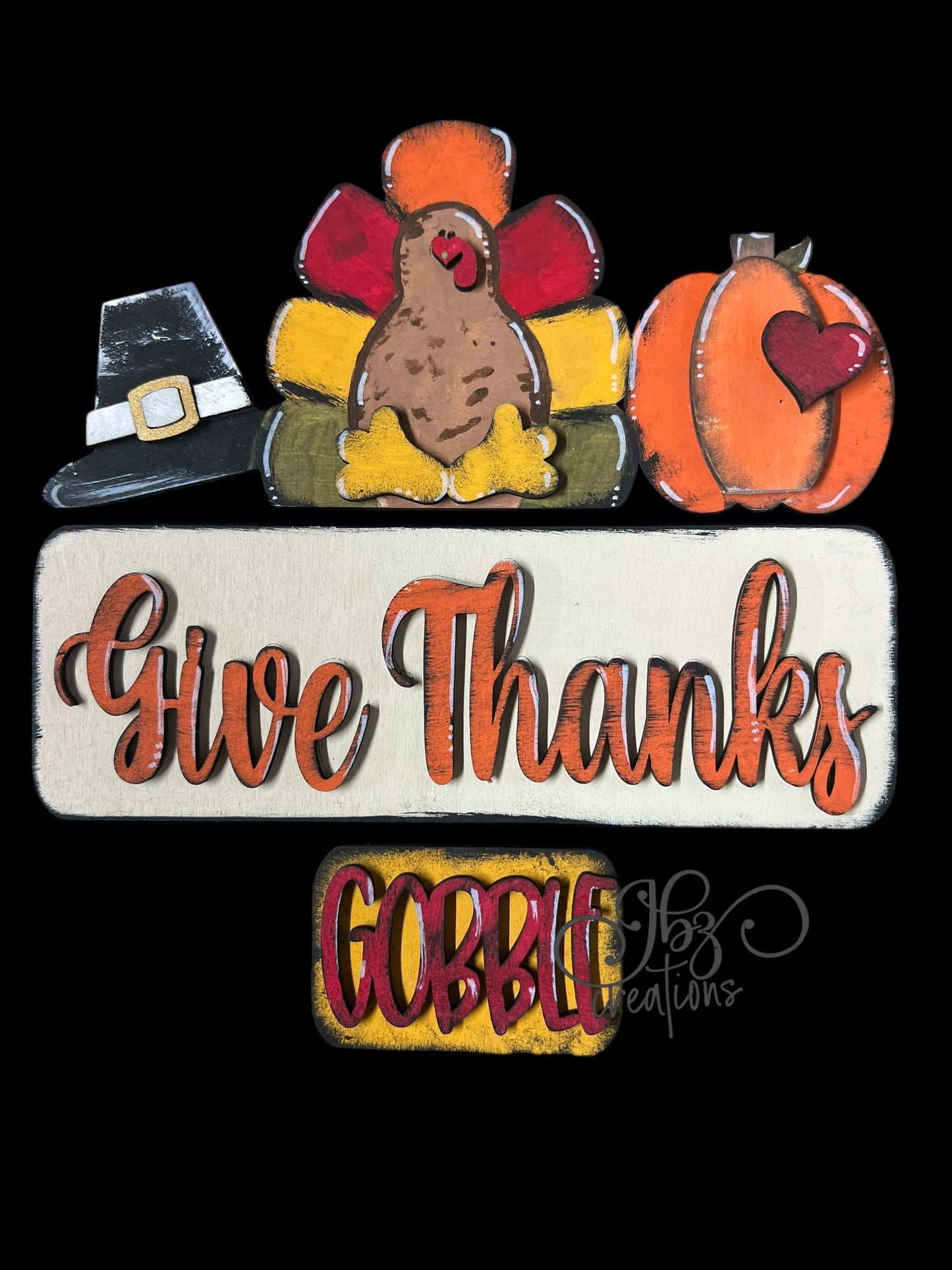 Give Thanks Thanksgiving Interchangeable Truck ADD-ON ONLY Truck Inserts