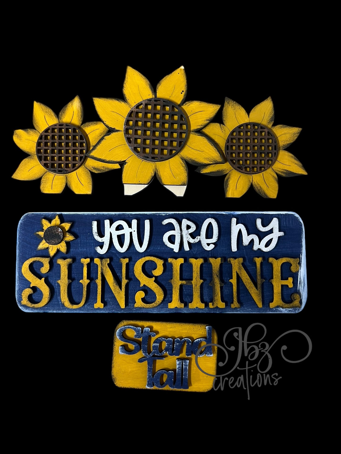 You are my Sunshine Sunflower Interchangeable Retro Truck ADD-ON ONLY Truck Inserts