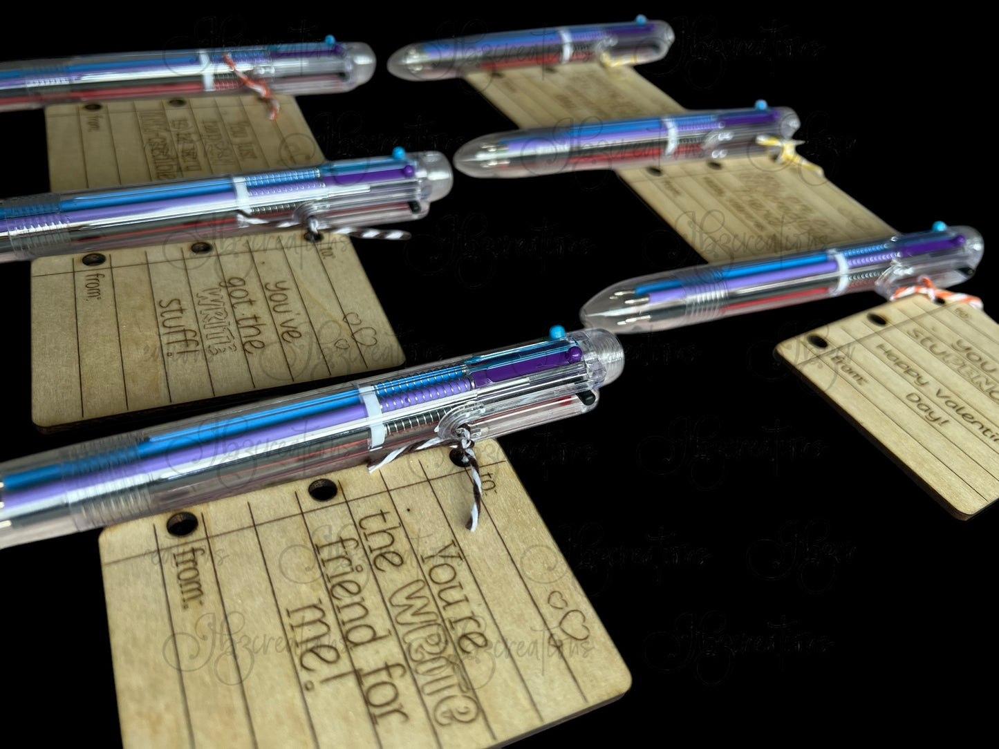 Children’s Pen Valentines Wooden Pen Valentines for Classmates Pen Valentines for friends