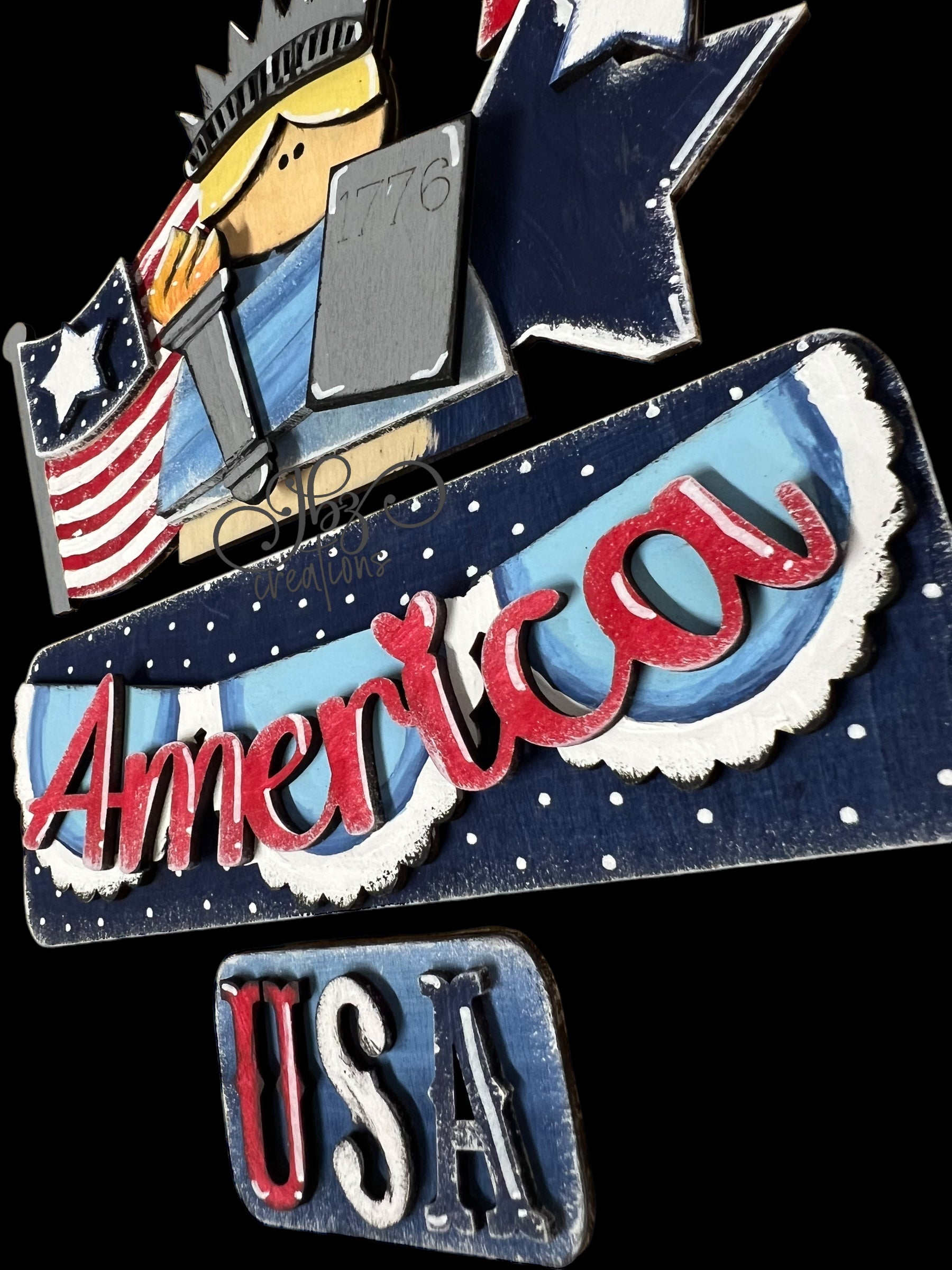 America USA Statue of Liberty Interchangeable Retro Truck ADD-ON Only ...