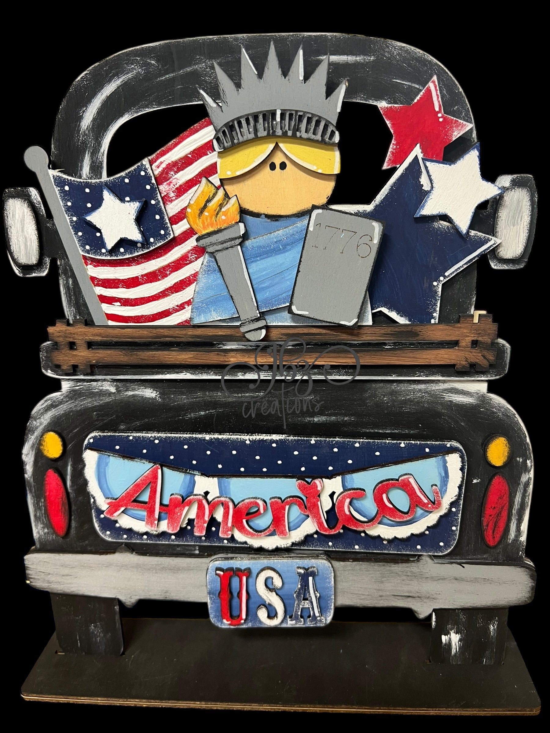 America USA Statue of Liberty Interchangeable Retro Truck ADD-ON Only ...