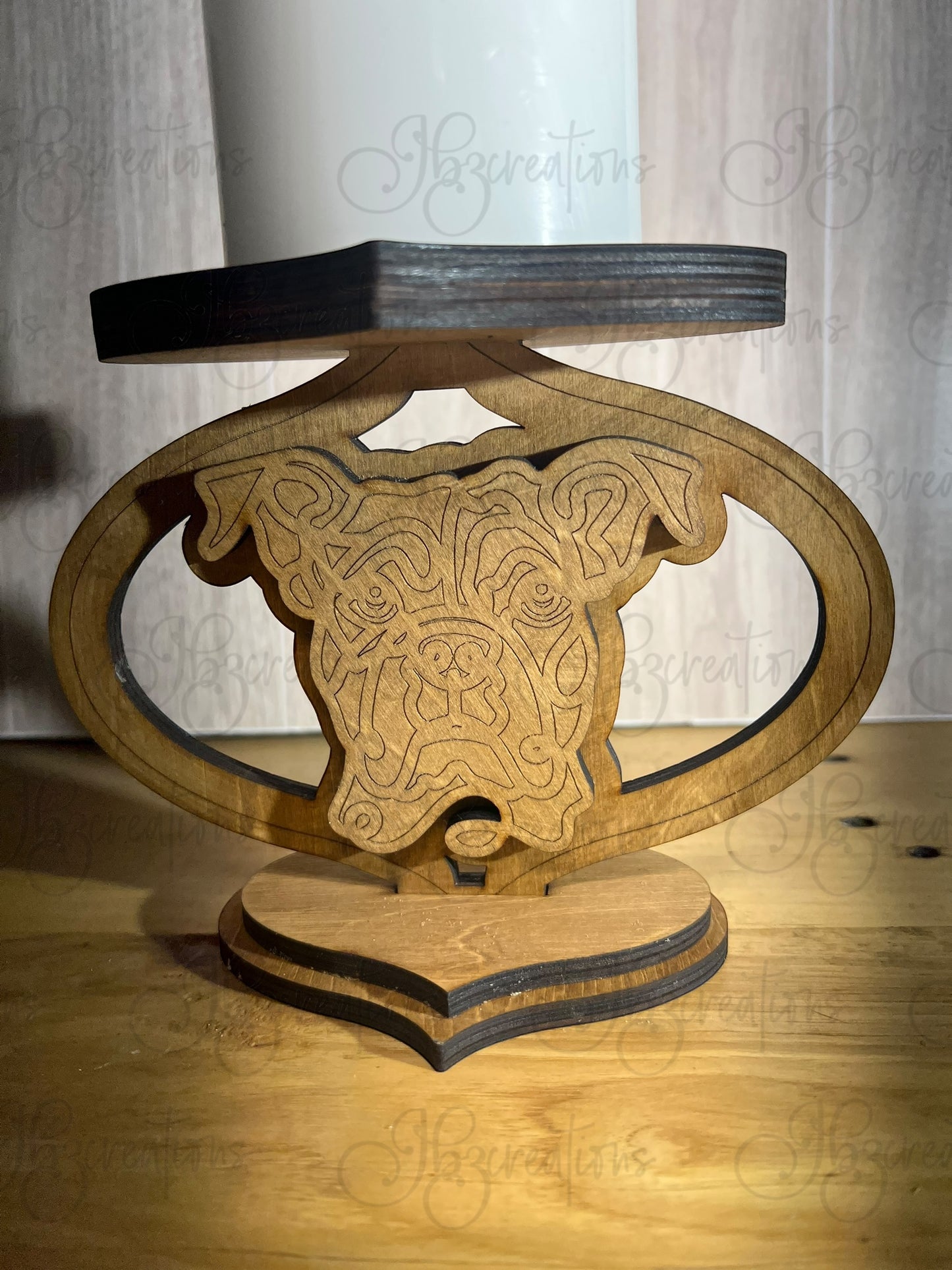 Dog with Bone Personalized Candle Holder Dog Lover Candle Holder Pet Remembrance Candle Holder