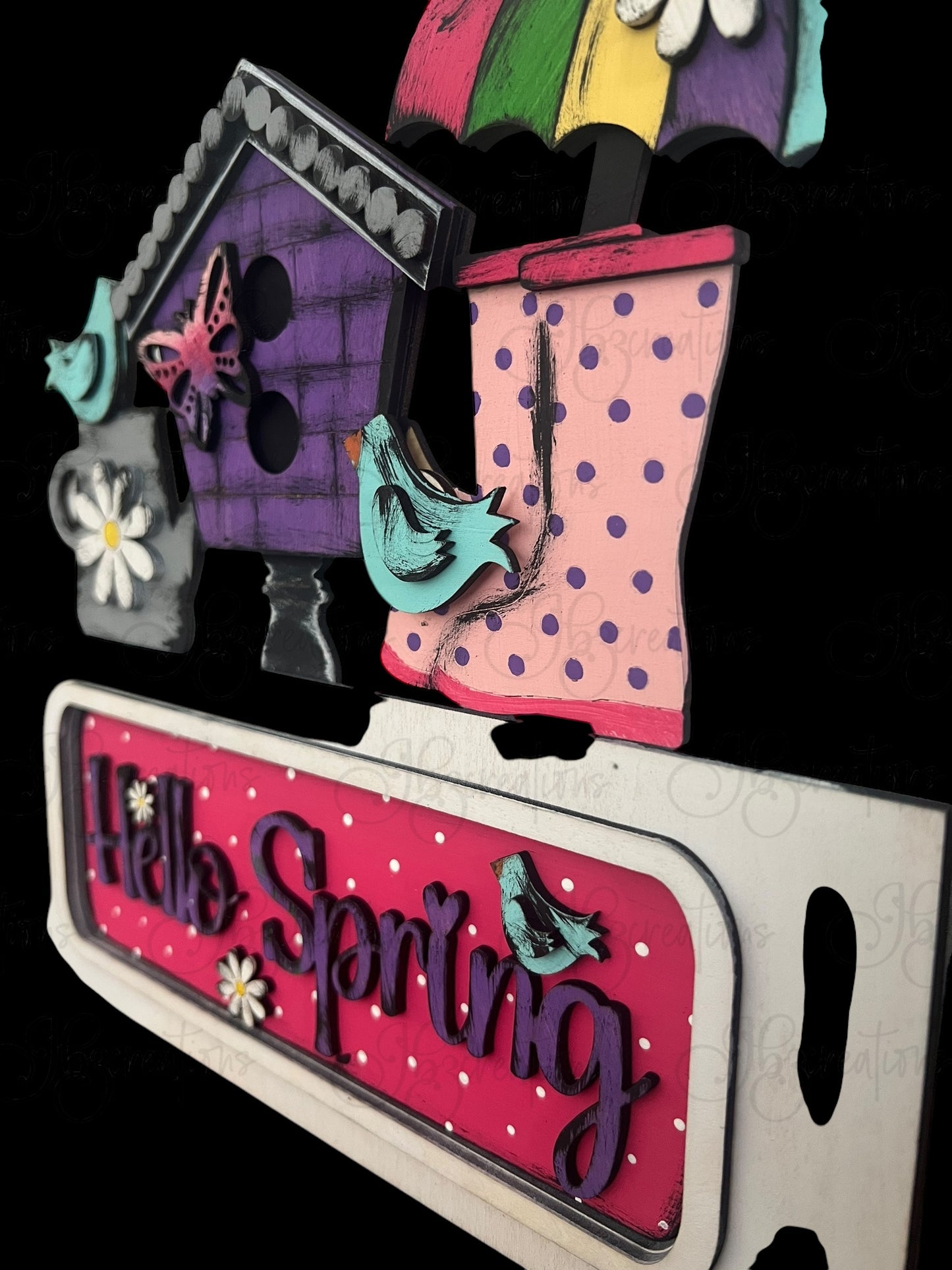 Hello Spring Truck Inserts Hello Spring Truck Add-on Interchangeable Retro Truck ADD-ON ONLY Truck Inserts