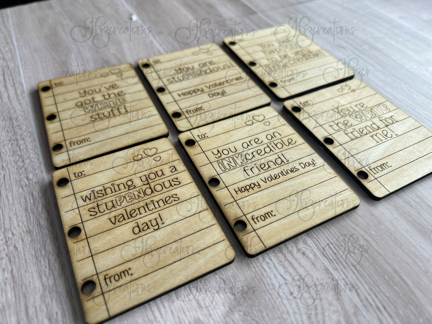 Children’s Pen Valentines Wooden Pen Valentines for Classmates Pen Valentines for friends