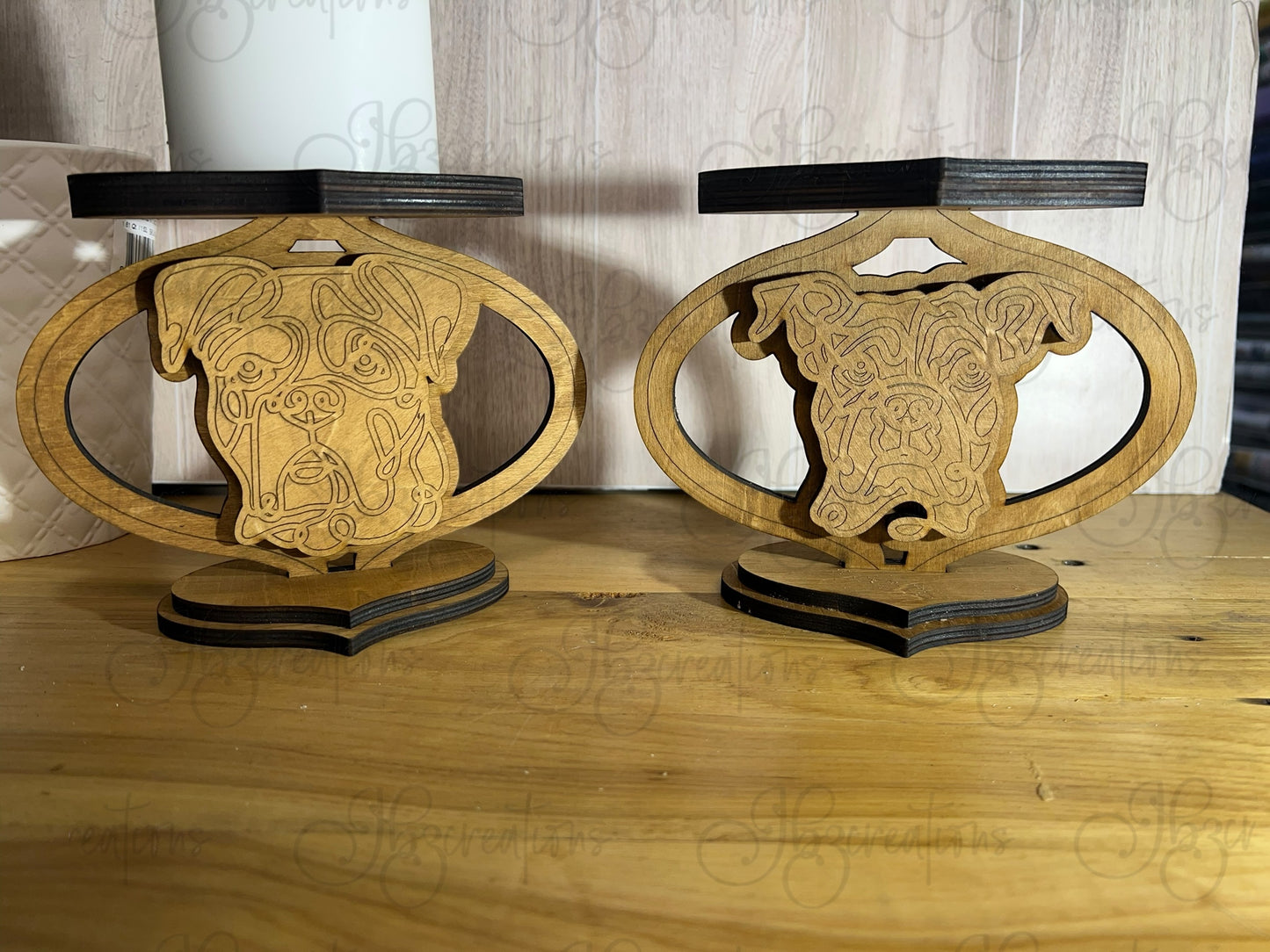 Dog with Bone Personalized Candle Holder Dog Lover Candle Holder Pet Remembrance Candle Holder