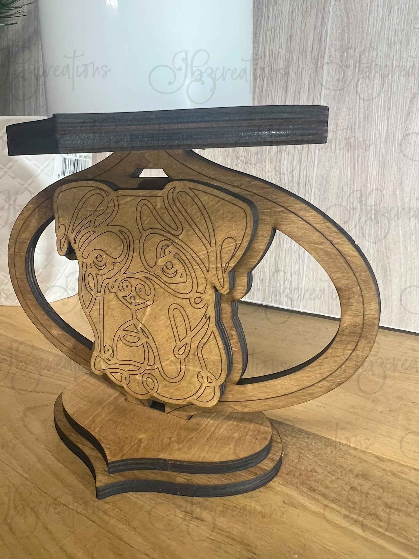 Dog with Bone Personalized Candle Holder Dog Lover Candle Holder Pet Remembrance Candle Holder