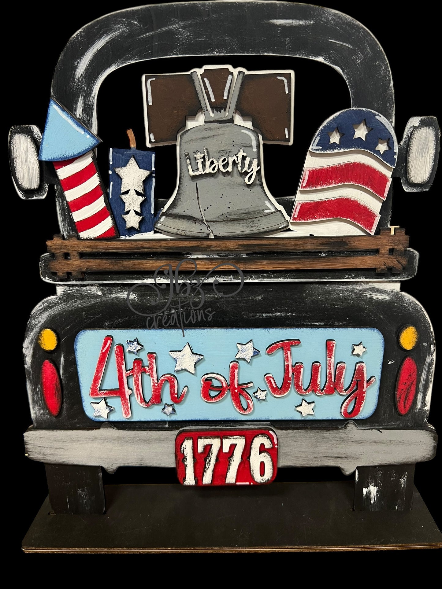 4th of July Interchangeable Retro Truck ADD-ON ONLY Truck Inserts