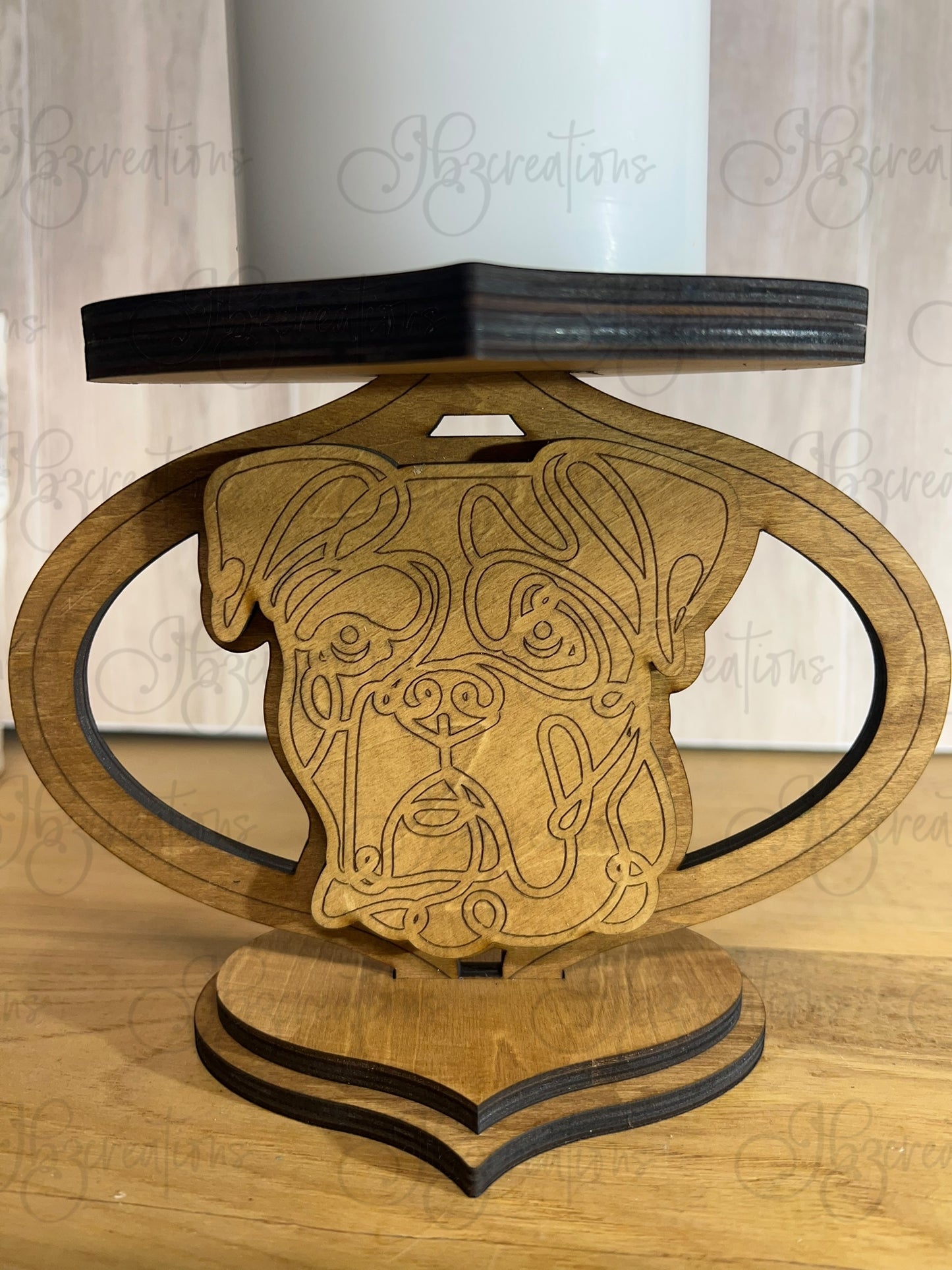 Dog with Bone Personalized Candle Holder Dog Lover Candle Holder Pet Remembrance Candle Holder