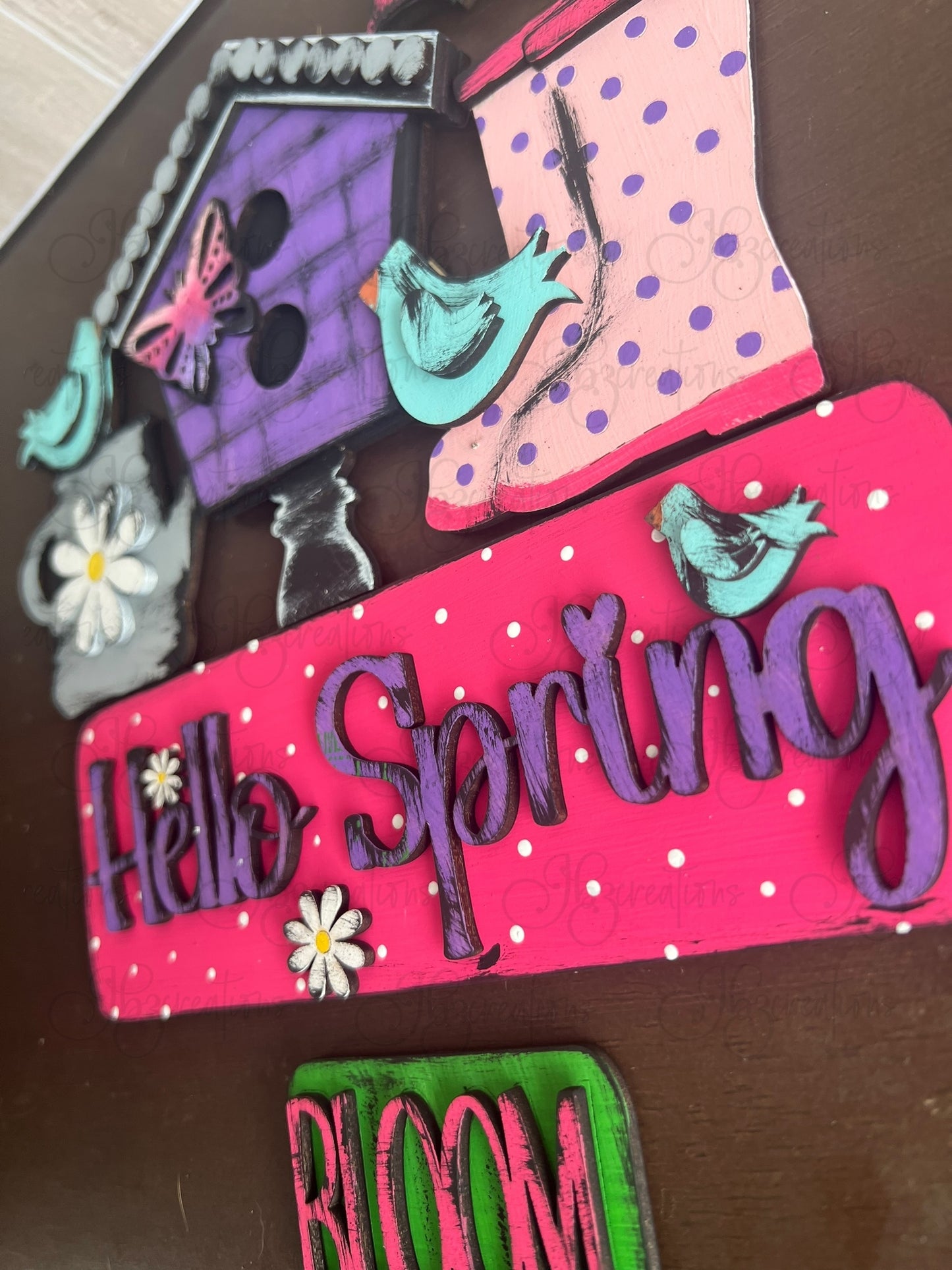 Hello Spring Truck Inserts Hello Spring Truck Add-on Interchangeable Retro Truck ADD-ON ONLY Truck Inserts