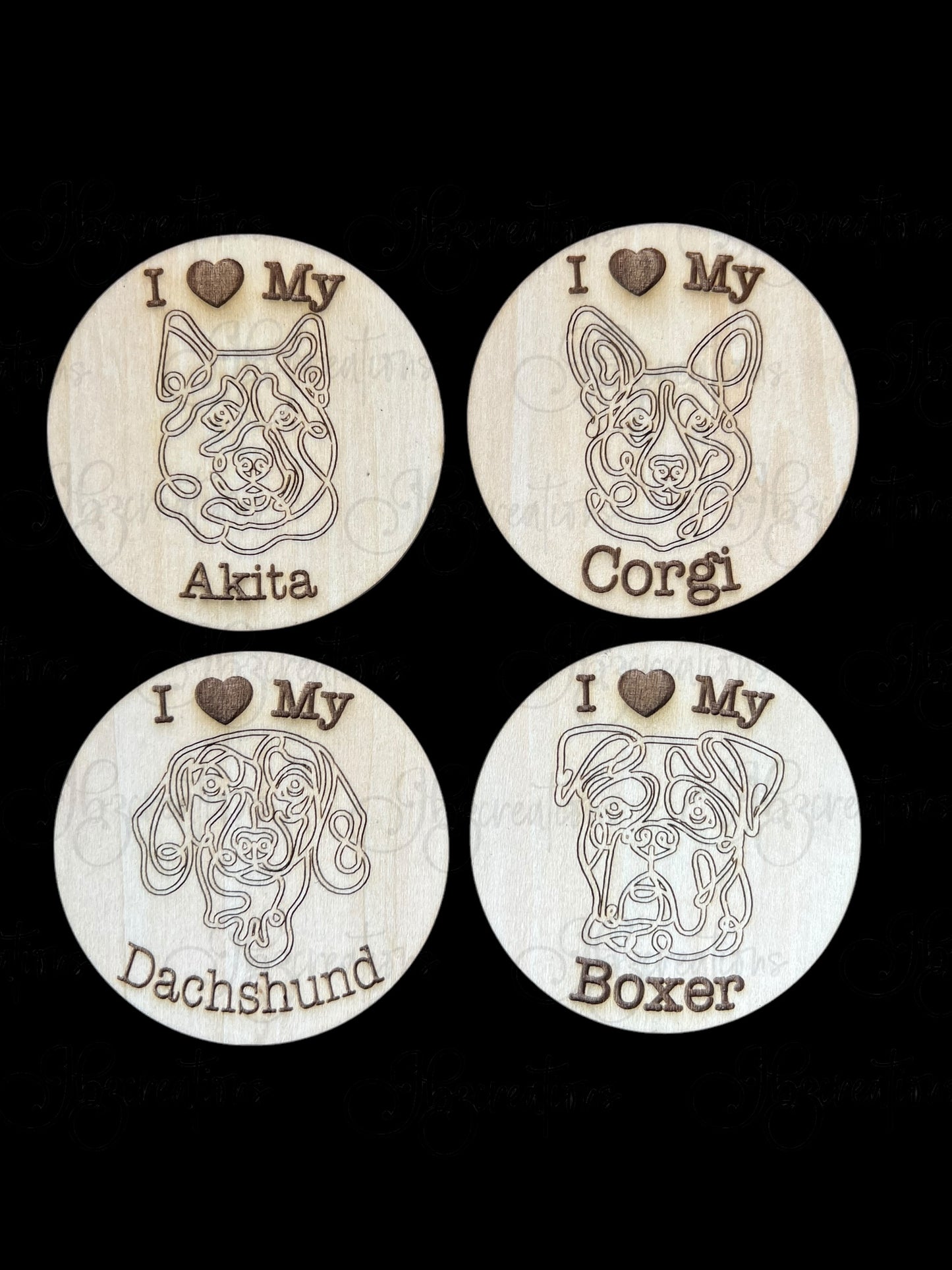 I love My Dog Name Magnet Personalized Name Magnet Pet Owner Gift Dog Lover Magnet Dog Remembrance Magnet