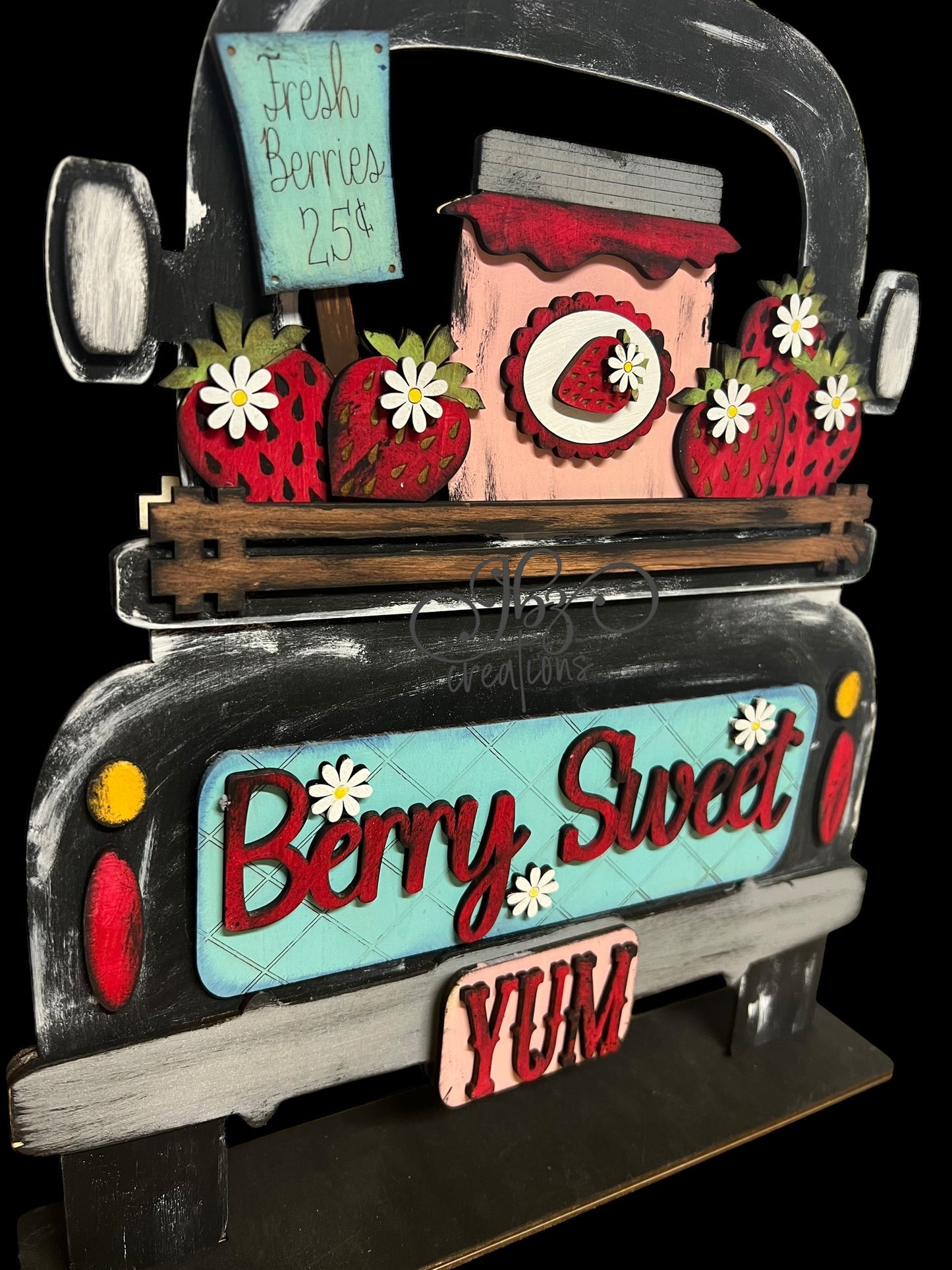 Berry Sweet Strawberry Interchangeable Retro Truck ADD-ON ONLY Truck Inserts