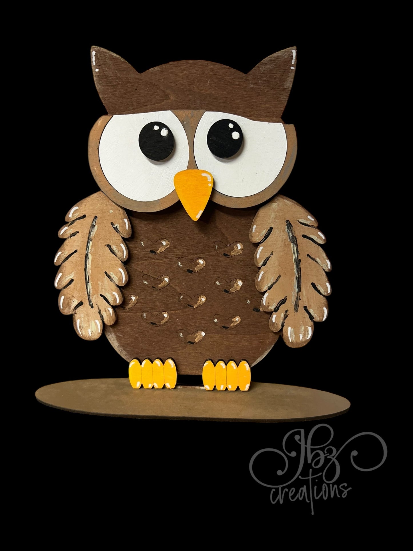 Farm Animal Owl with Interchangeable Seasonal Hats  Shelf Sitter Owl Decor Owl Decorations