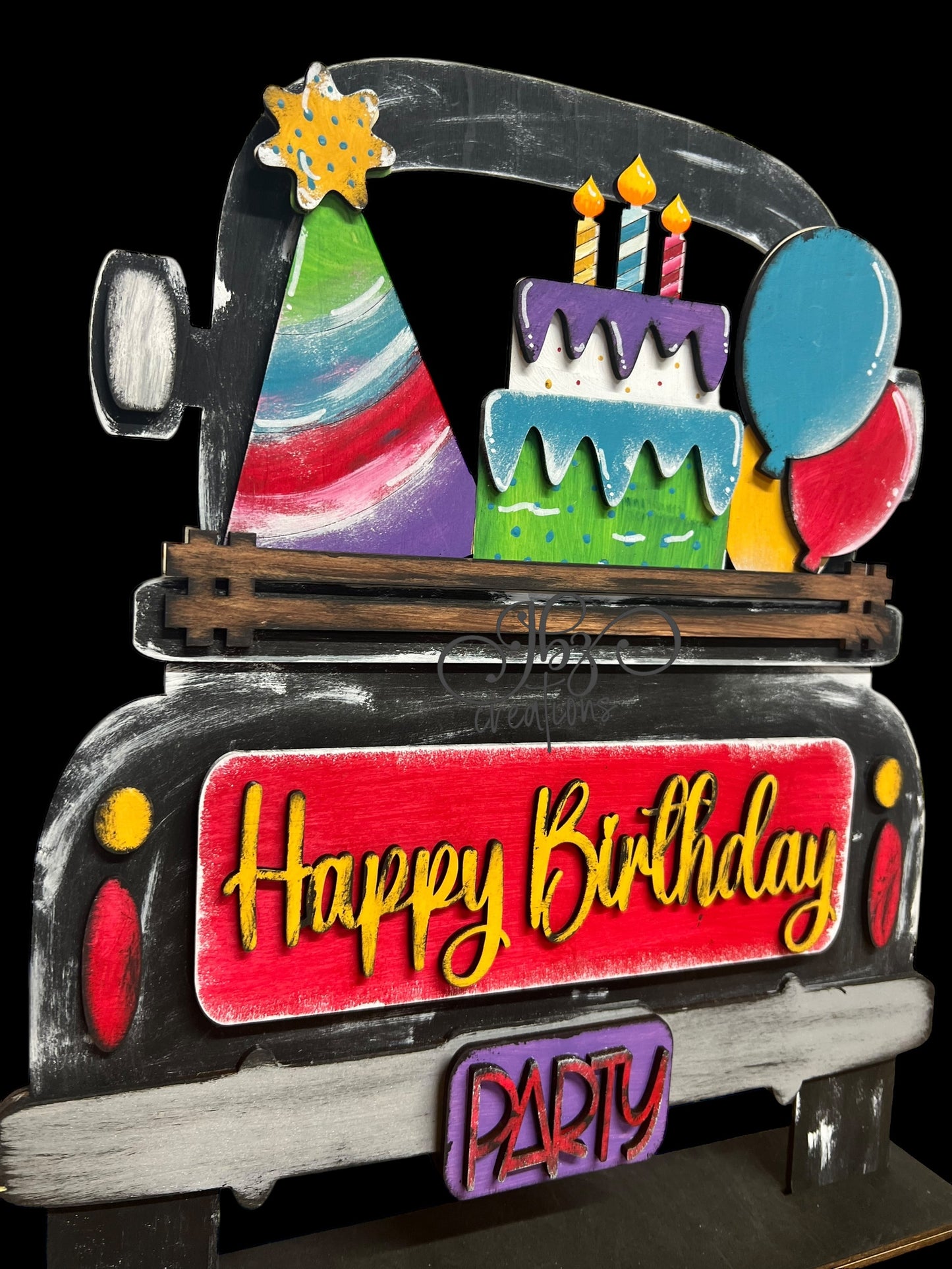 Happy Birthday Interchangeable Retro Truck ADD-ON ONLY Truck Inserts