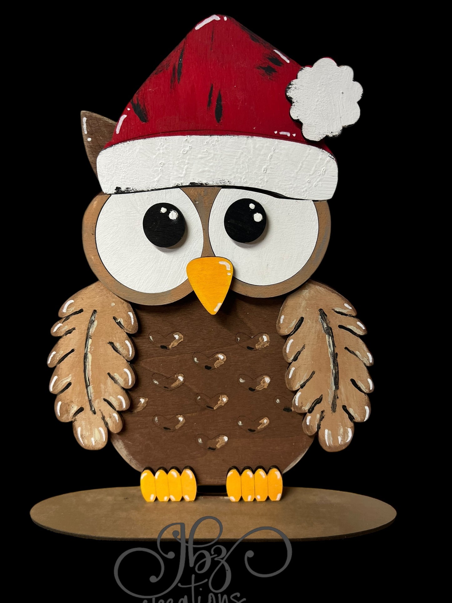 Farm Animal Owl with Interchangeable Seasonal Hats  Shelf Sitter Owl Decor Owl Decorations
