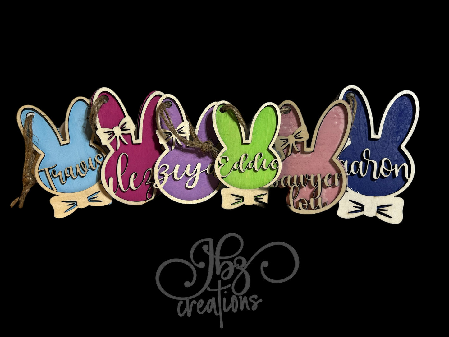 Easter Basket Bunny Tag