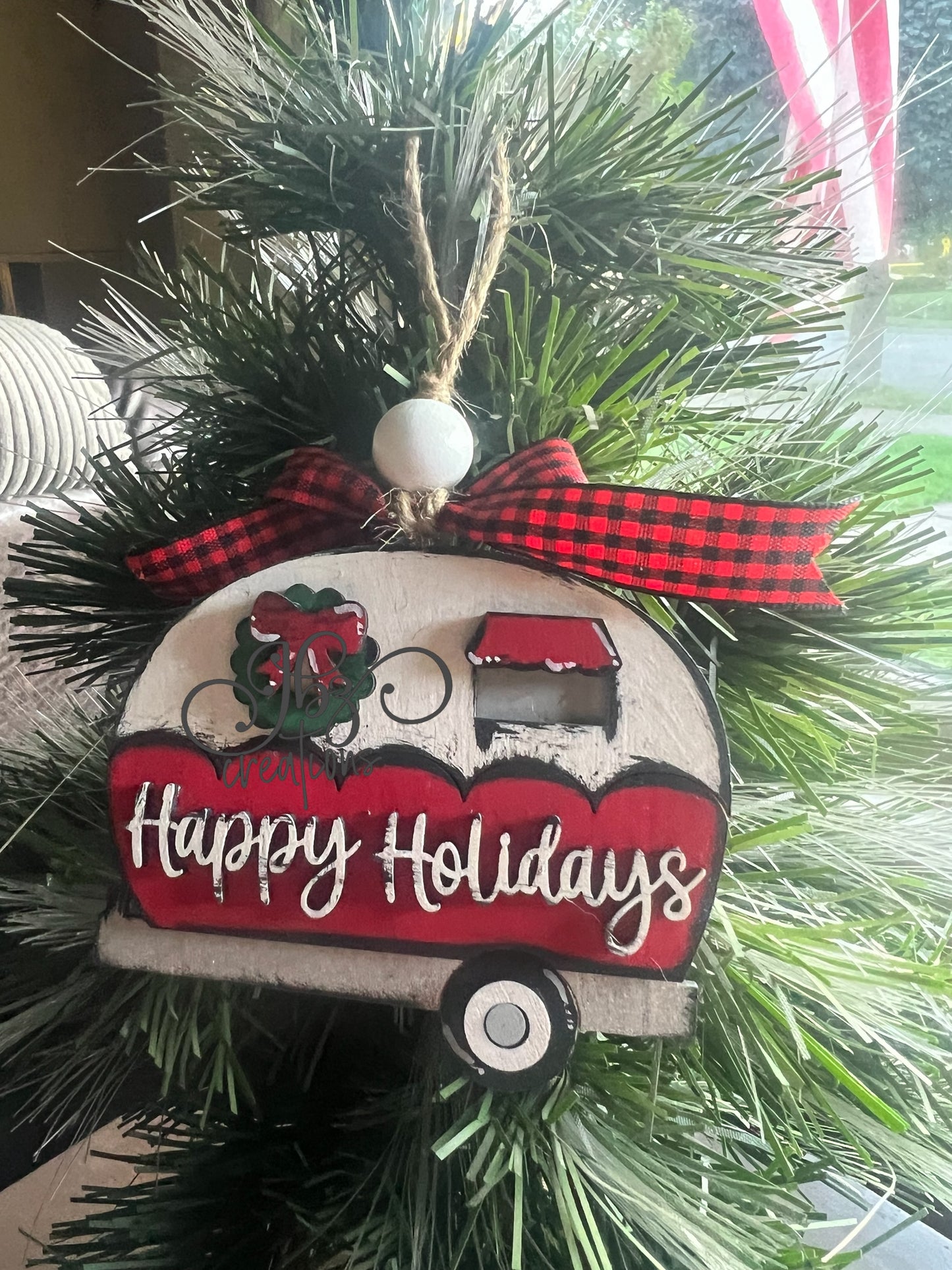 Retro Camper Christmas Ornament