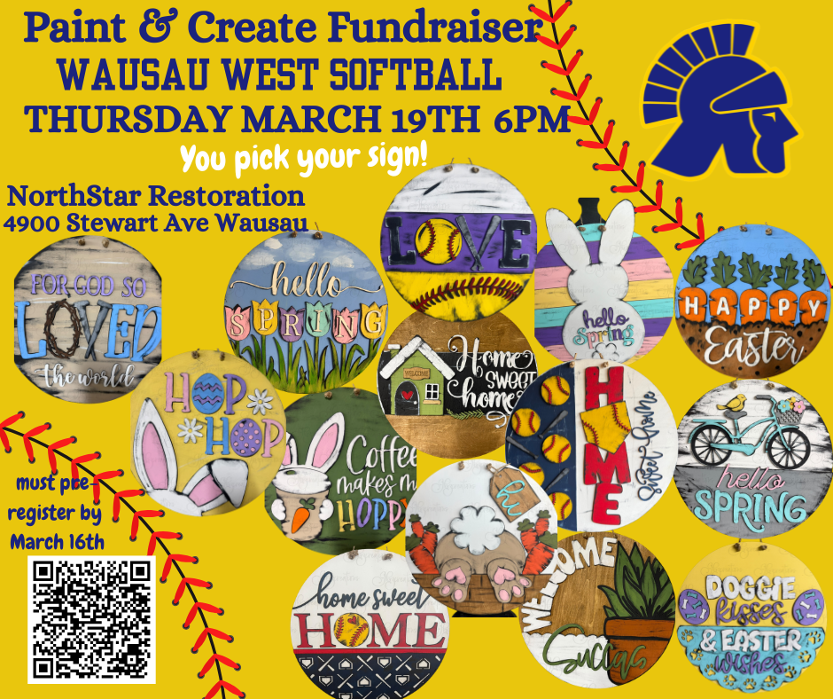 Wausau West Softball Sign Party Fundraiser March 19th 2026