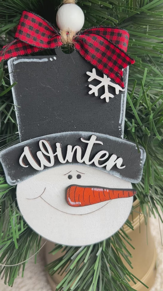 Snowman Winter Christmas Ornament