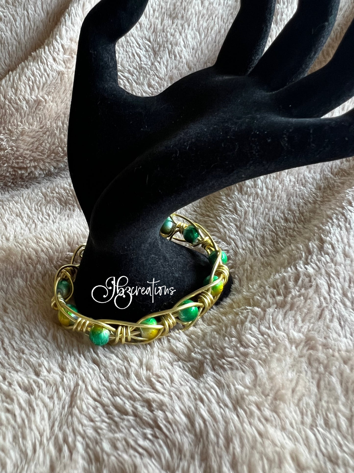 Green and Gold Bracelet