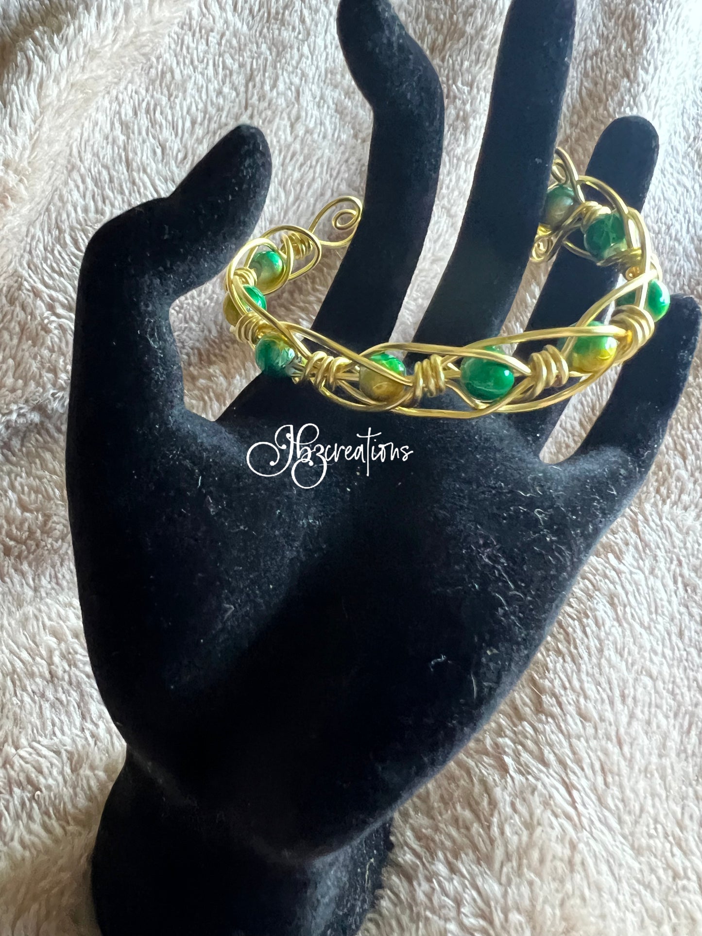 Green and Gold Bracelet