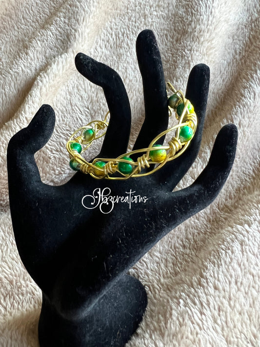 Green and Gold Bracelet