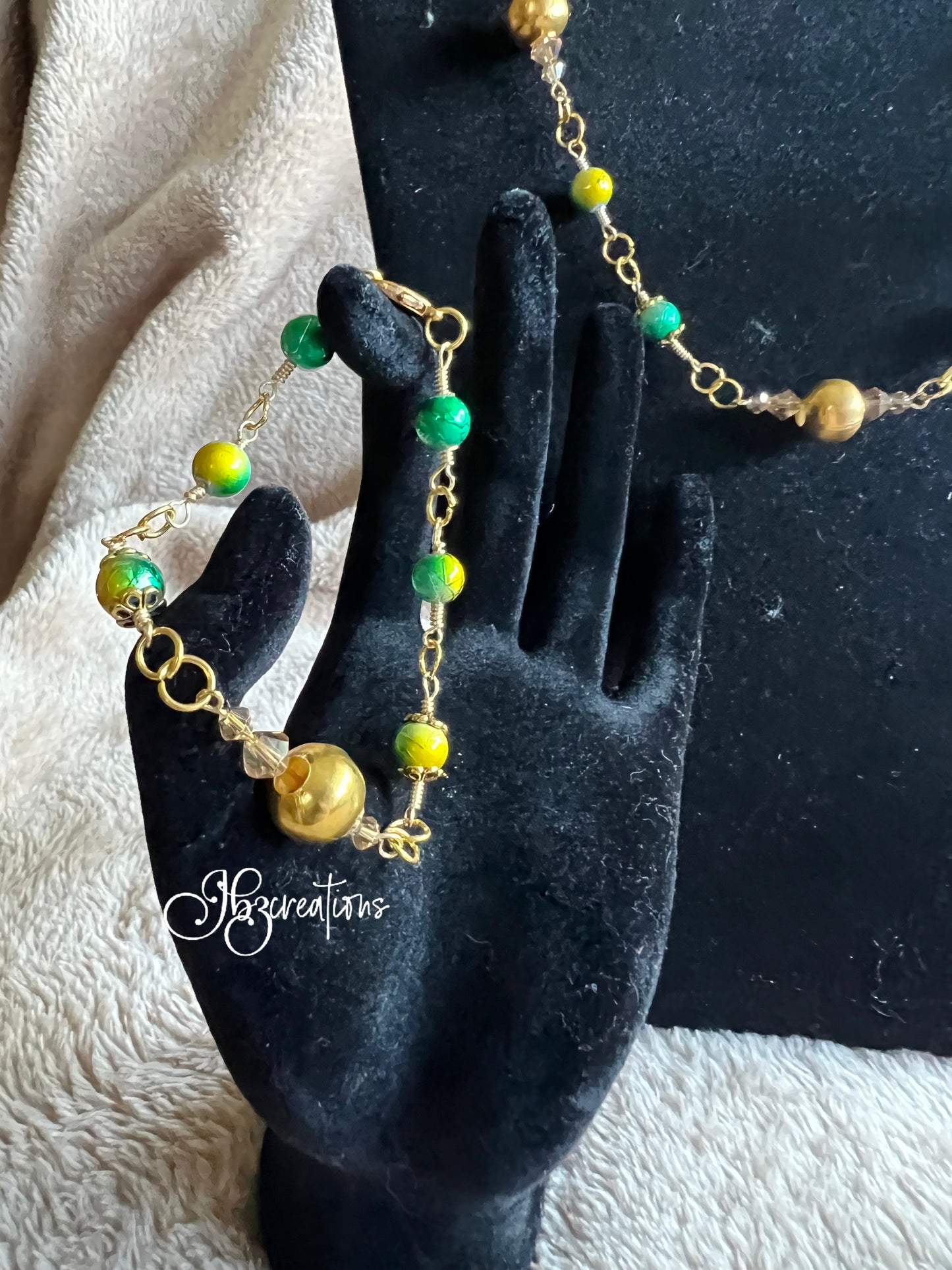 Green and Gold Necklace